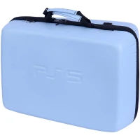 کیف کنسول بازی PS5 چرمی آبی روشن