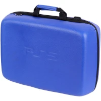 کیف کنسول بازی PS5 چرمی آبی کاربنی