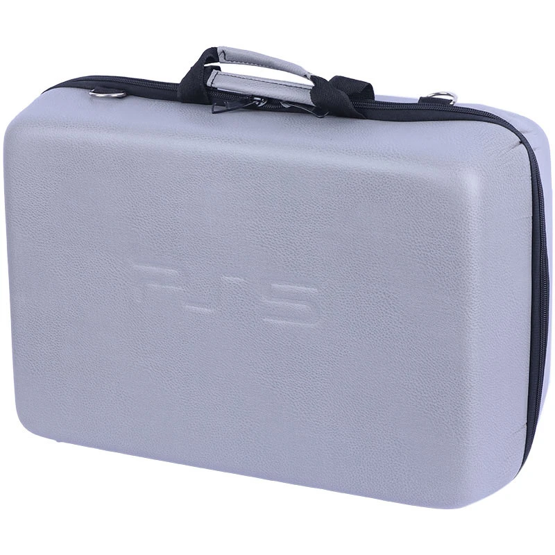کیف کنسول بازی PS5 چرمی طوسی