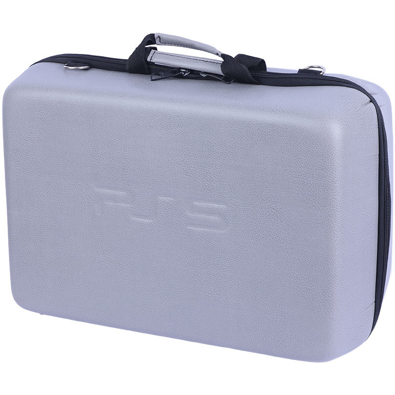 کیف کنسول بازی PS5 چرمی طوسی