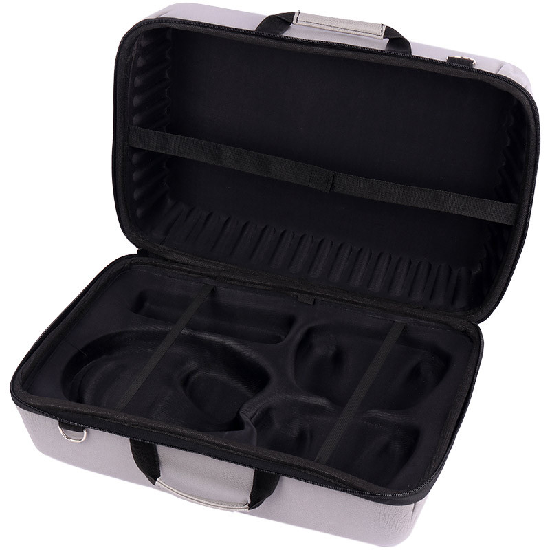 کیف کنسول بازی PS5 چرمی طوسی