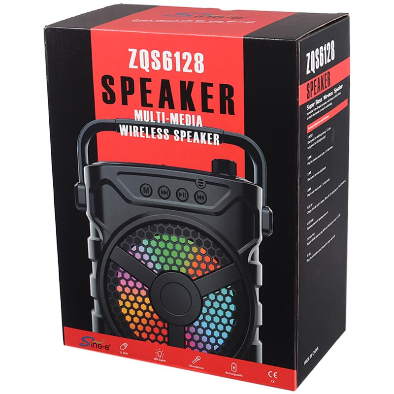 اسپیکر بلوتوثی فلش خور Sing-E ZQS6127 + میکروفون