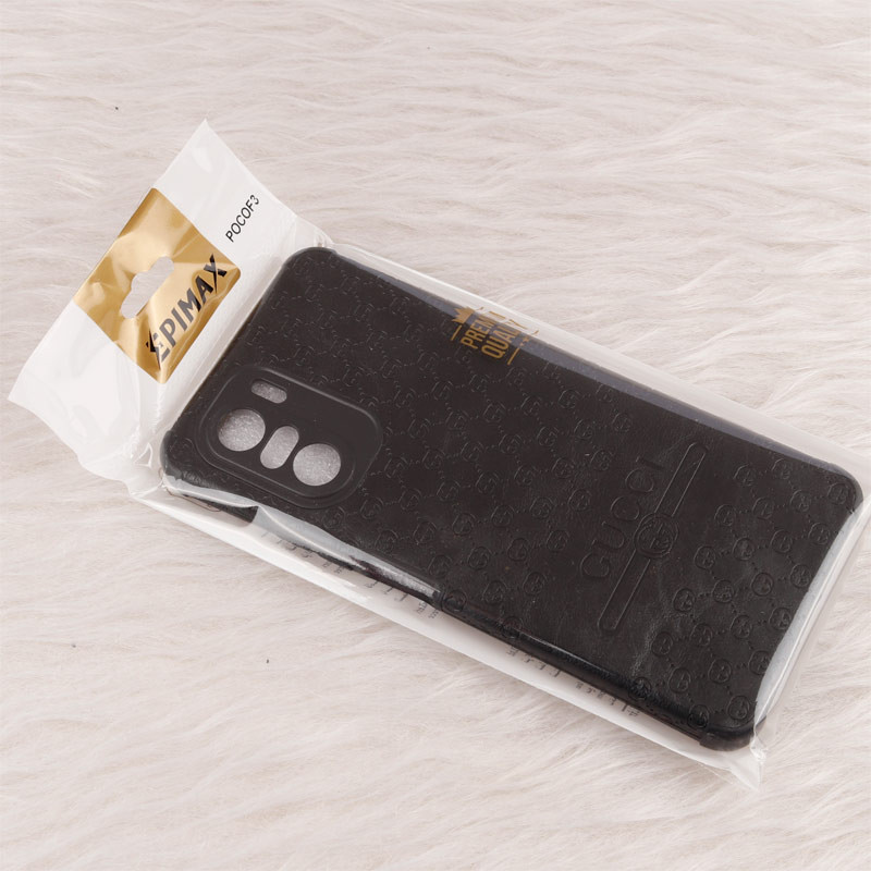 قاب چرمی Epimax طرح Gucci محافظ لنزدار Xiaomi Poco F3