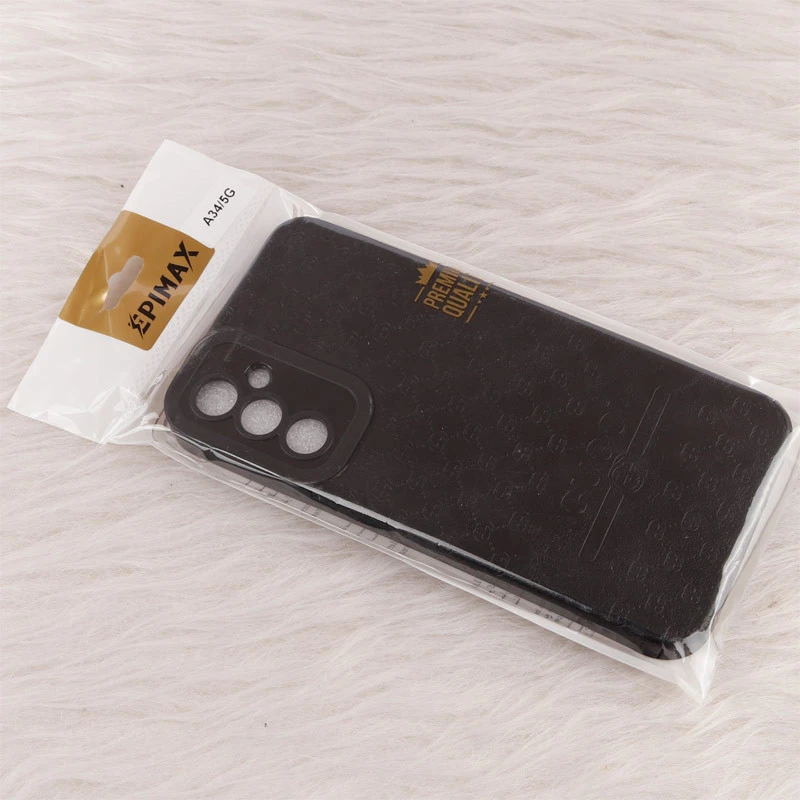 قاب چرمی Epimax طرح Gucci محافظ لنزدار Samsung Galaxy A34 5G