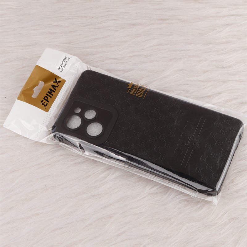 قاب چرمی Epimax طرح Gucci محافظ لنزدار Xiaomi Poco X5 Pro