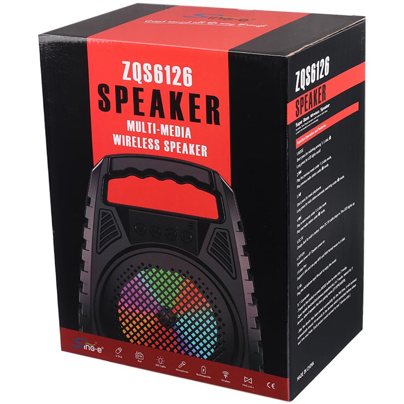 اسپیکر بلوتوثی فلش خور Sing-E ZQS6129 + میکروفون