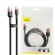 کابل کنفی آیفونی Baseus Cafule CALKLF-B 2.4A 1m پک شرینک