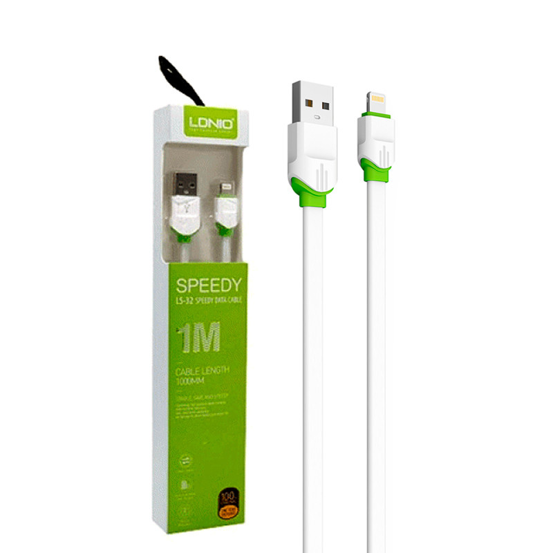 کابل آیفونی فست شارژ Ldnio LS-32 2.4A 1m
