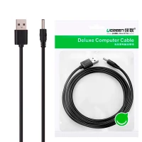 کابل سوزنی Ugreen 10376 USB To DC 2A 1m
