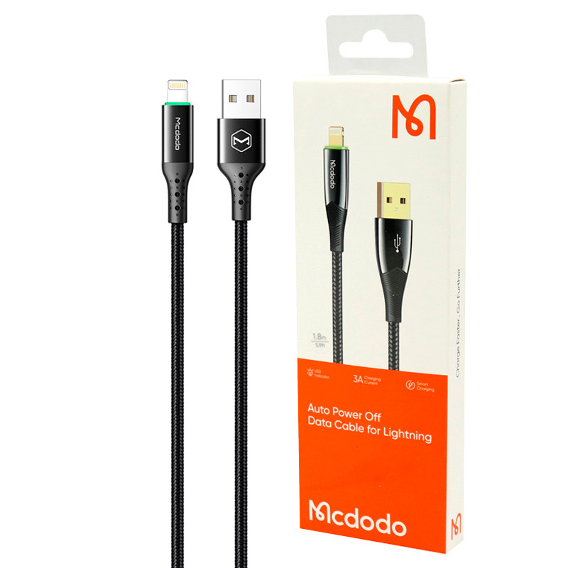 کابل آیفونی فست شارژ Mcdodo CA-8063 3A 1.8m