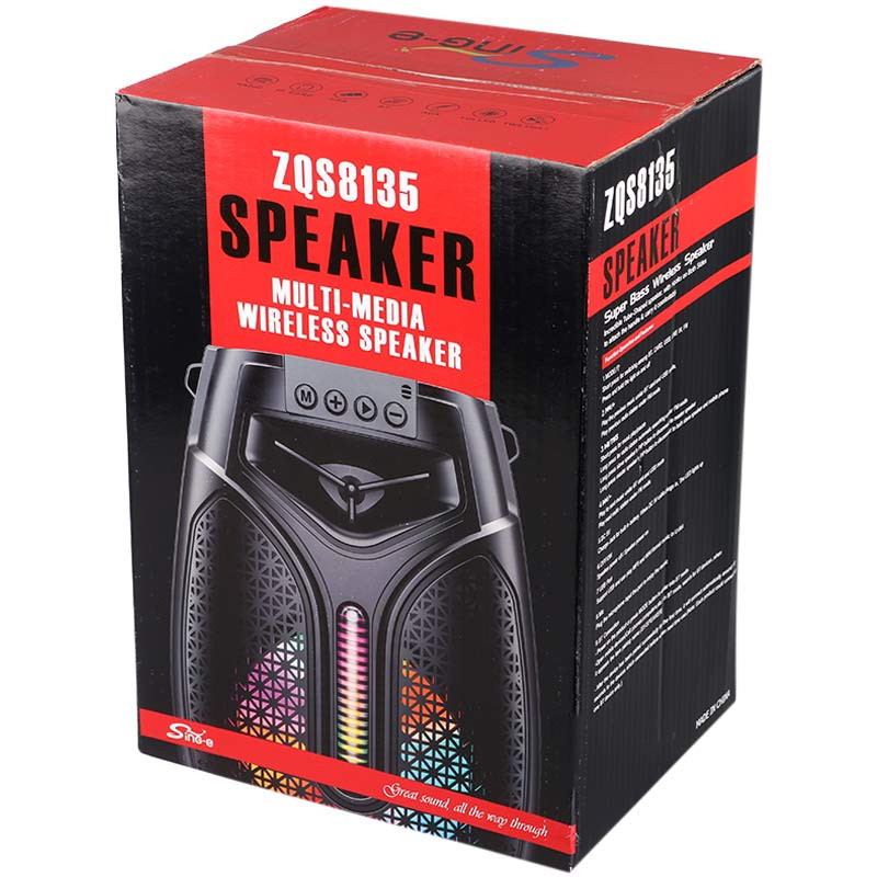 اسپیکر بلوتوثی فلش خور Sing-E ZQS8135 + میکروفون