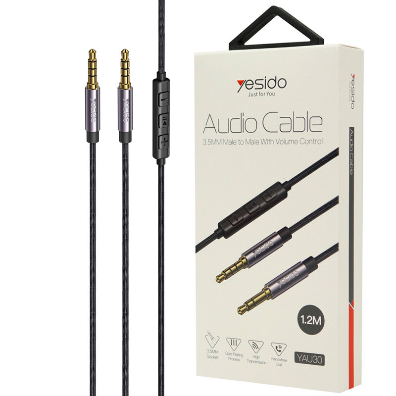 کابل ریموت دار Yesido YAU30 AUX 1.2m