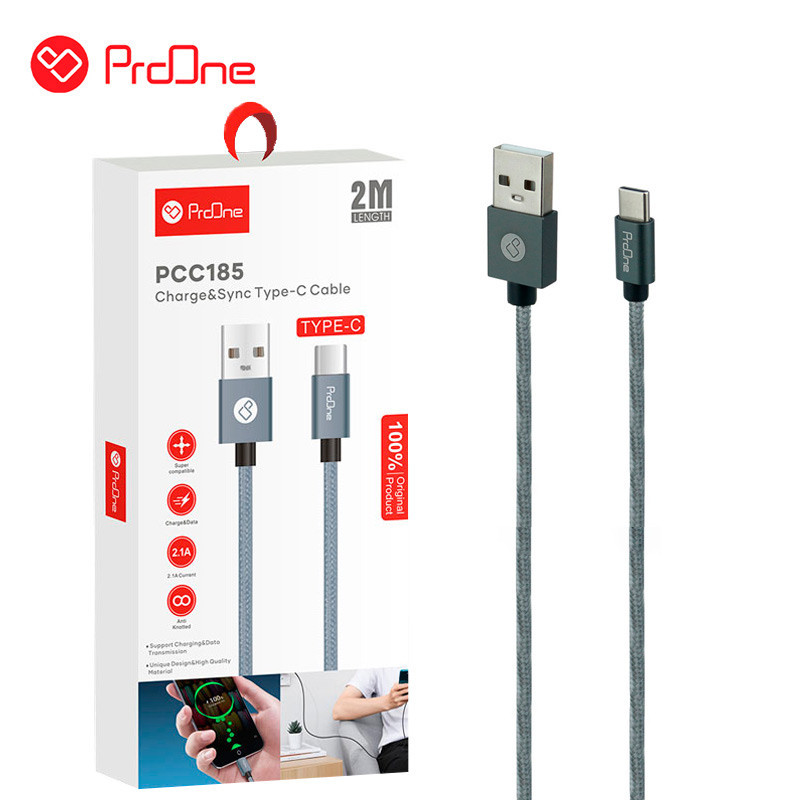 کابل تایپ سی ProOne PCC185 2.1A 2m