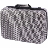 کیف کنسول بازی PS5 چرمی طوسی طرح Fendi