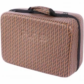 کیف کنسول بازی PS5 چرمی قهوه ای طرح Fendi