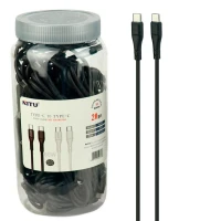 کابل تبدیل فست شارژ Nitu NC141 Type-C to Type-C 60W 1.2m بسته ۲۰ عددی