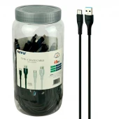 کابل کوتاه تایپ سی فست شارژ Nitu NC251 3A 25cm بسته ۴۰ عددی