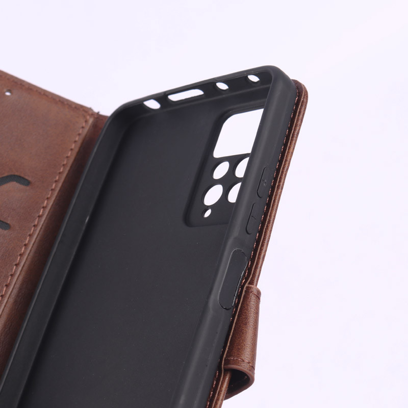 کیف چرمی مگنتی محافظ لنزدار Xiaomi Redmi Note 11 Pro 4G