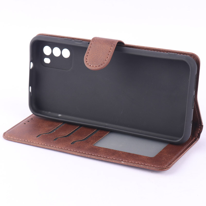 کیف چرمی مگنتی محافظ لنزدار Xiaomi Poco M3