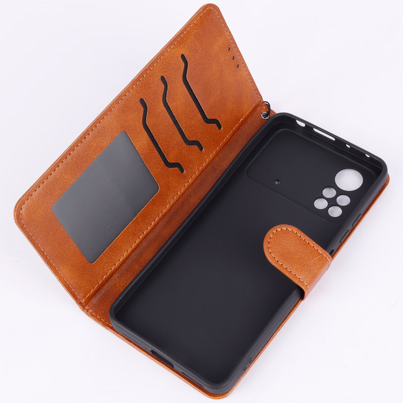 کیف چرمی مگنتی محافظ لنزدار Xiaomi Poco X4 Pro 5G