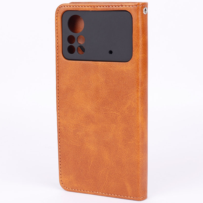 کیف چرمی مگنتی محافظ لنزدار Xiaomi Poco X4 Pro 5G