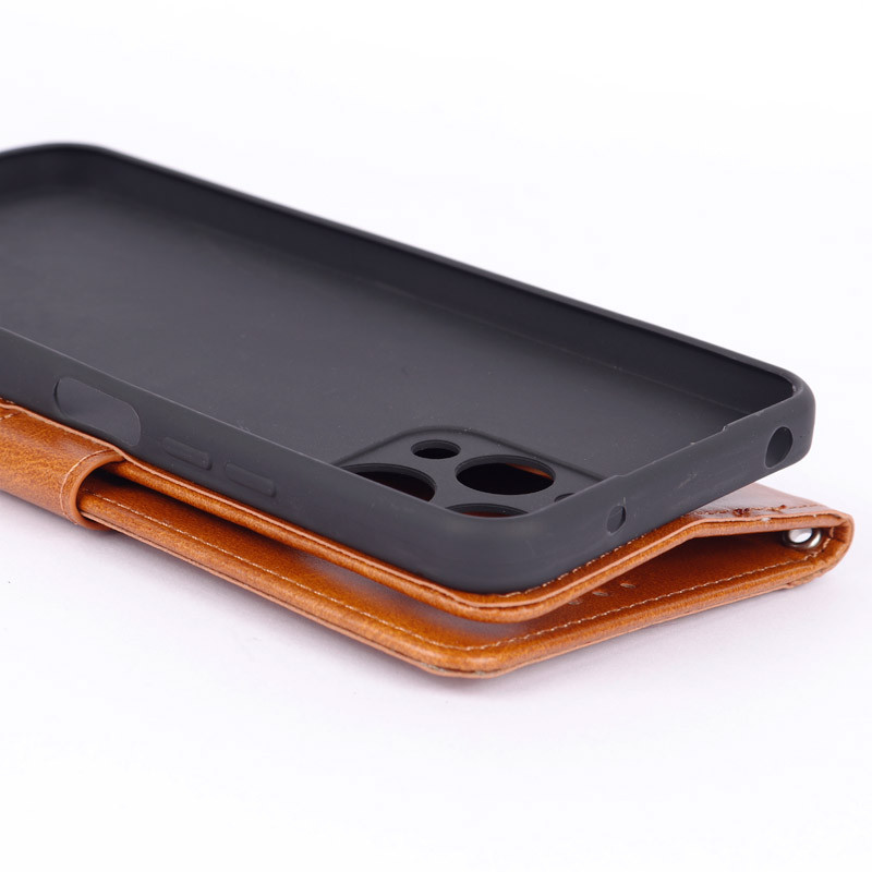 کیف چرمی مگنتی محافظ لنزدار Xiaomi Redmi 12 4G