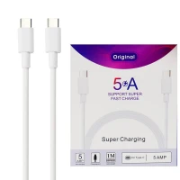 کابل تبدیل فست شارژ ۵AMP Type-C to Type-C 5A 1m