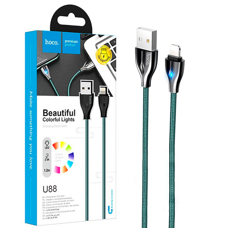 کابل آیفونی هوکو Hoco U88 2.4A 1.2m