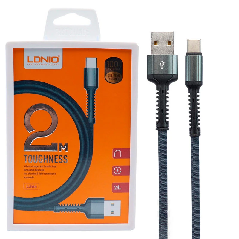 کابل Ldnio LS64 2.4A 2m Type-C