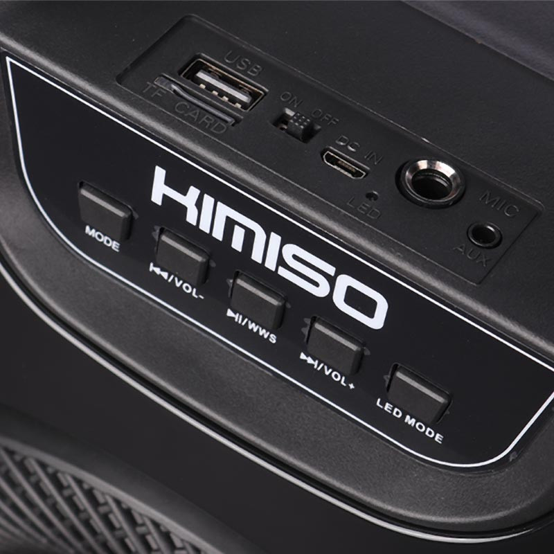اسپیکر بلوتوثی رم و فلش خور Kimiso QS-6812 + میکروفون و ریموت کنترل