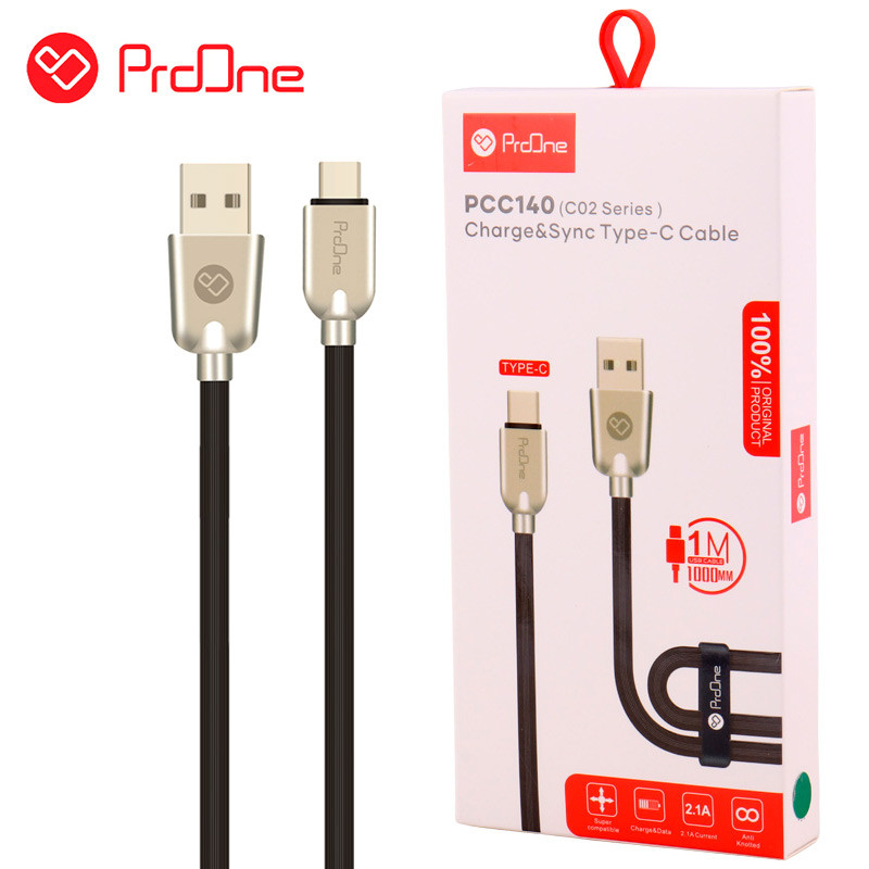 کابل تایپ سی ProOne C02 Series PCC140 2.1A 1m