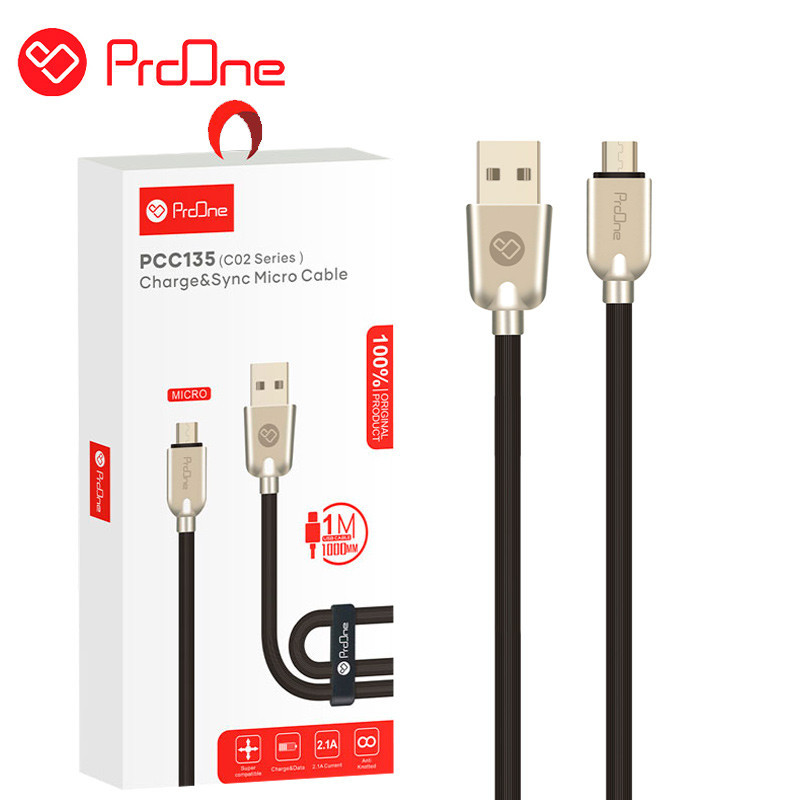 کابل میکرو یو اس بی ProOne C02 Series PCC135 2.1A 1m