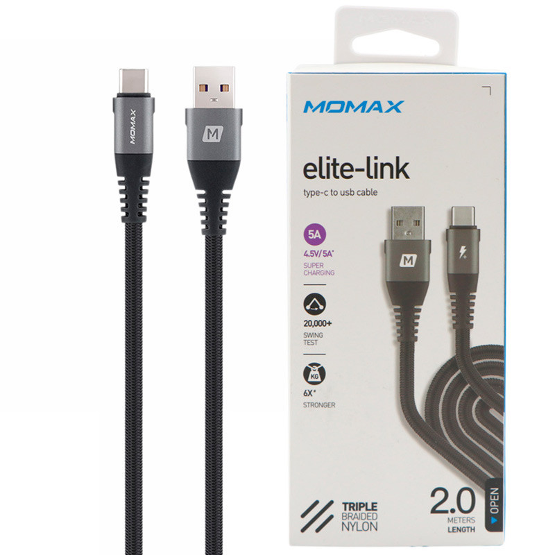 کابل فست شارژ Momax Elite-Link Type-C 2m