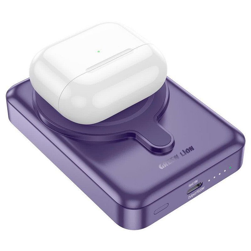 پاور بانک بی سیم فست شارژ ۱۰۰۰۰ گرین لاین Green Lion 3 In 1 Magsafe PD 20W