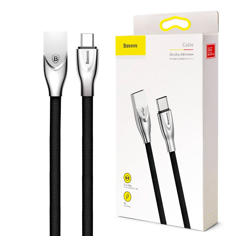 کابل کنفی تایپ سی Baseus Zinc Alloy 1m CATXN-01