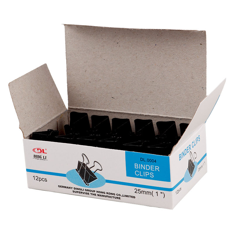 گیره دوبل DL Dingli DL.0004 25mm بسته ۱۲ عددی