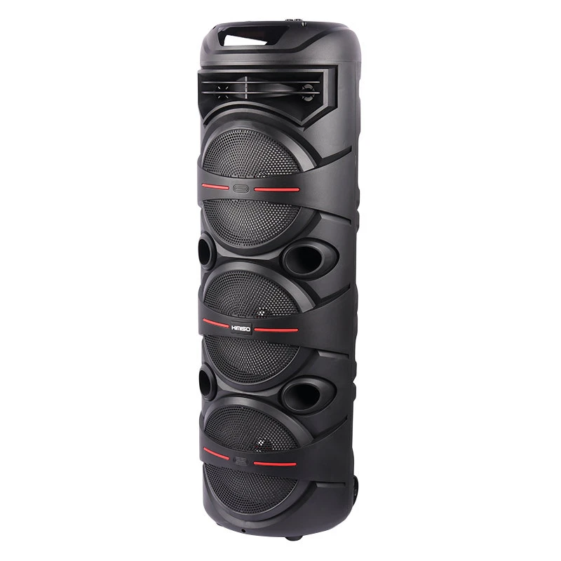 اسپیکر چمدانی بلوتوثی رم و فلش خور Kimiso QS-8208 + میکروفون و ریموت کنترل
