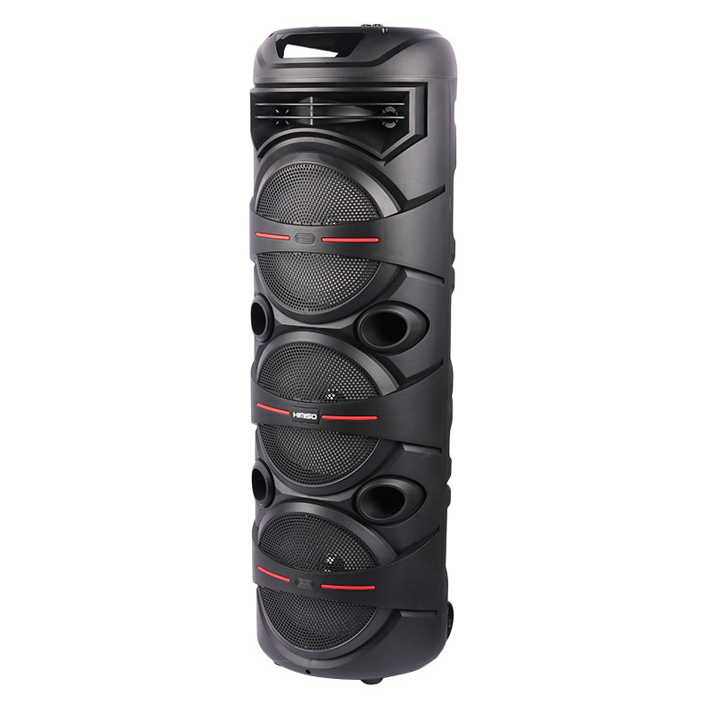 اسپیکر چمدانی بلوتوثی رم و فلش خور Kimiso QS-8208 + میکروفون و ریموت کنترل