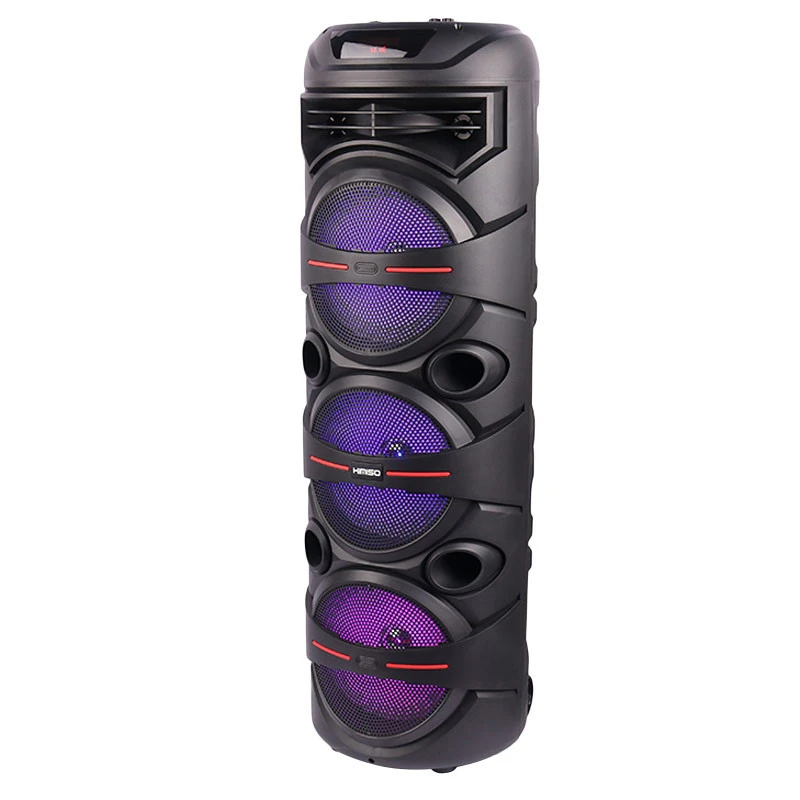 اسپیکر چمدانی بلوتوثی رم و فلش خور Kimiso QS-8208 + میکروفون و ریموت کنترل