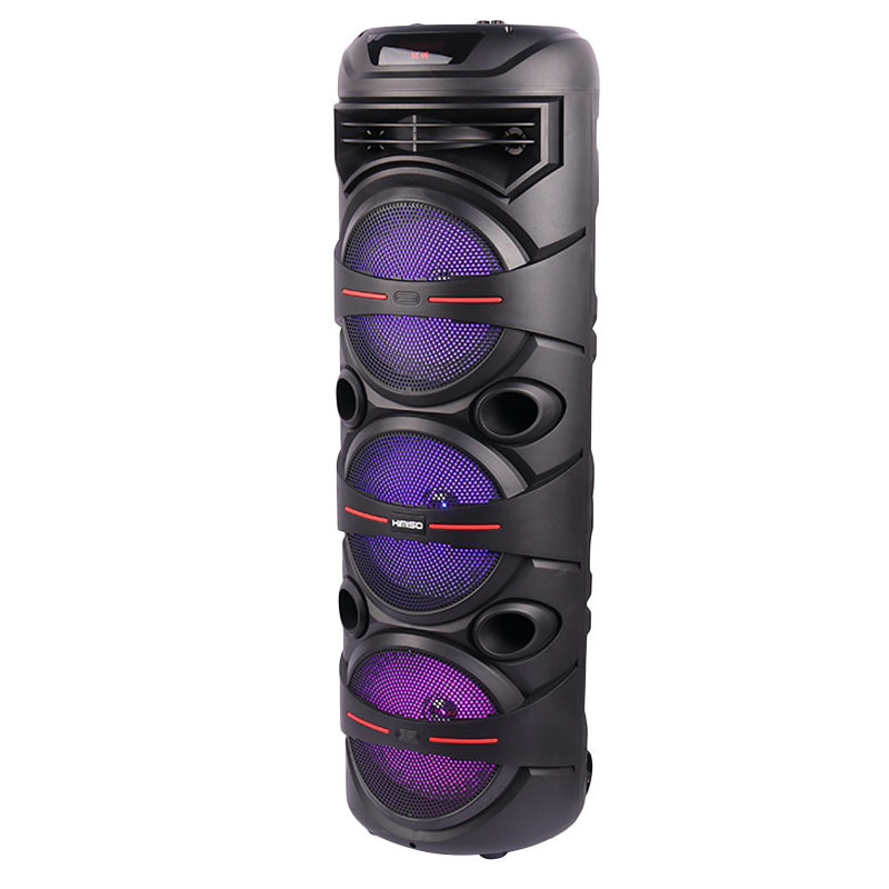 اسپیکر چمدانی بلوتوثی رم و فلش خور Kimiso QS-8208 + میکروفون و ریموت کنترل