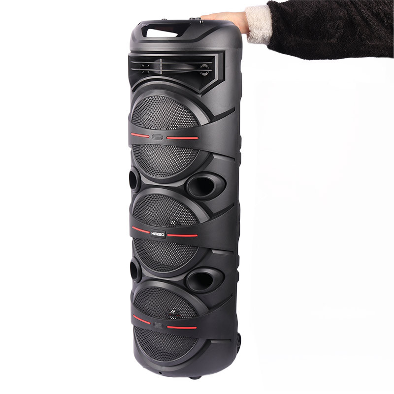 اسپیکر چمدانی بلوتوثی رم و فلش خور Kimiso QS-8208 + میکروفون و ریموت کنترل