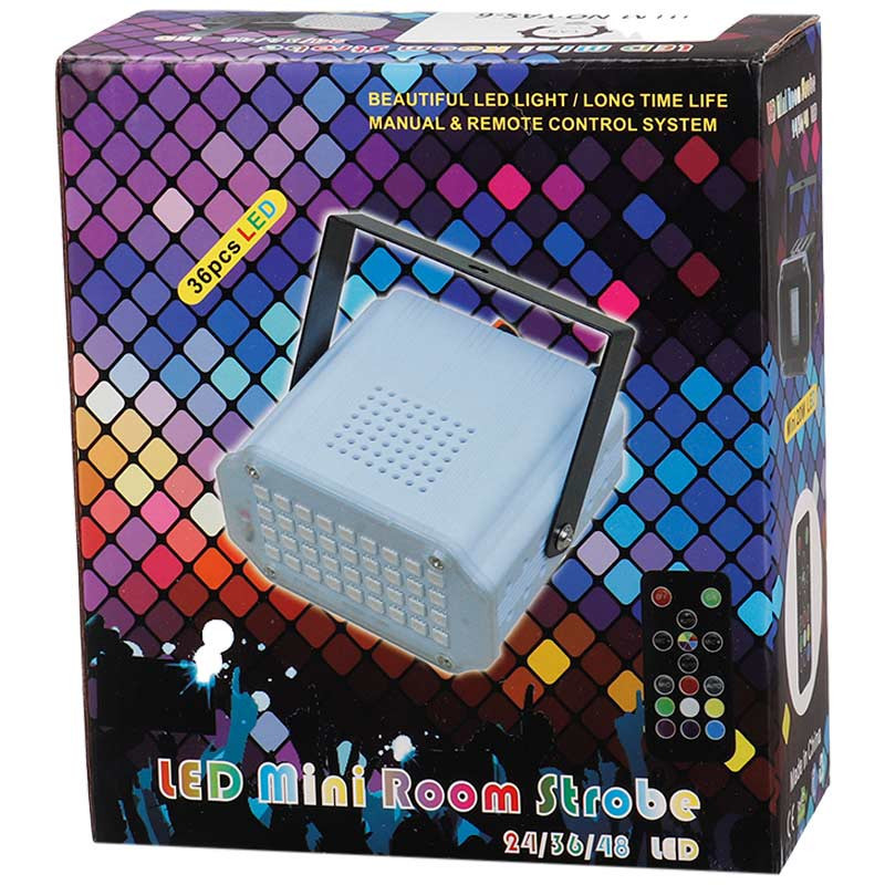 چراغ رقص نور LED Mini Room Strobe RGB 20W