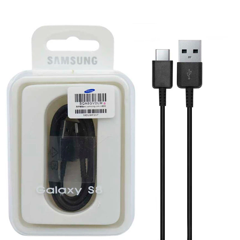 کابل اورجینال samsung S8 Type-C 2A 1.2m پکدار