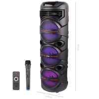 اسپیکر چمدانی بلوتوثی رم و فلش خور Kimiso QS-8208 + میکروفون و ریموت کنترل