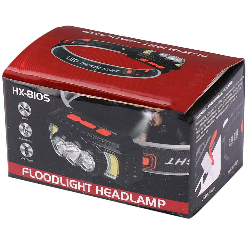 چراغ قوه پیشانی هدلایت شارژی Floodlight HX-810S