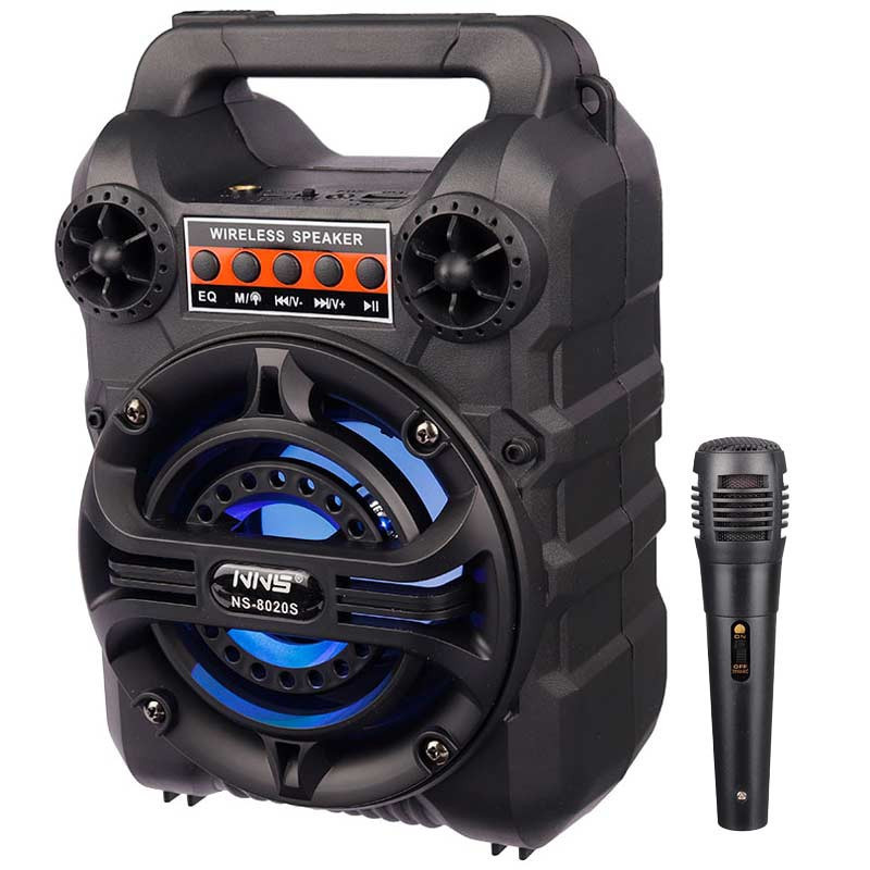 اسپیکر بلوتوثی رم و فلش خور خورشیدی NNS NS-8020S + میکروفون
