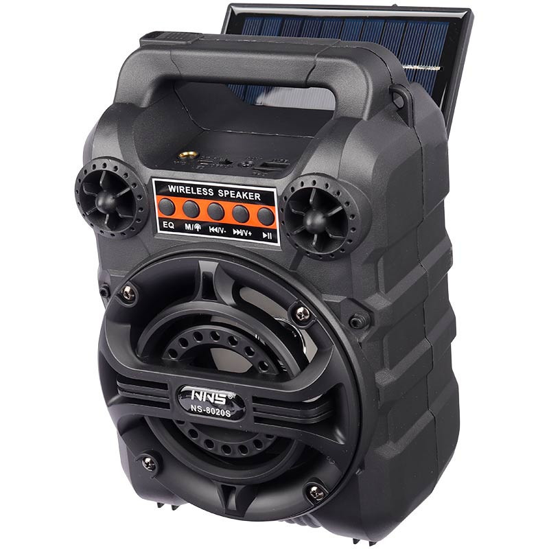 اسپیکر بلوتوثی رم و فلش خور خورشیدی NNS NS-8020S + میکروفون