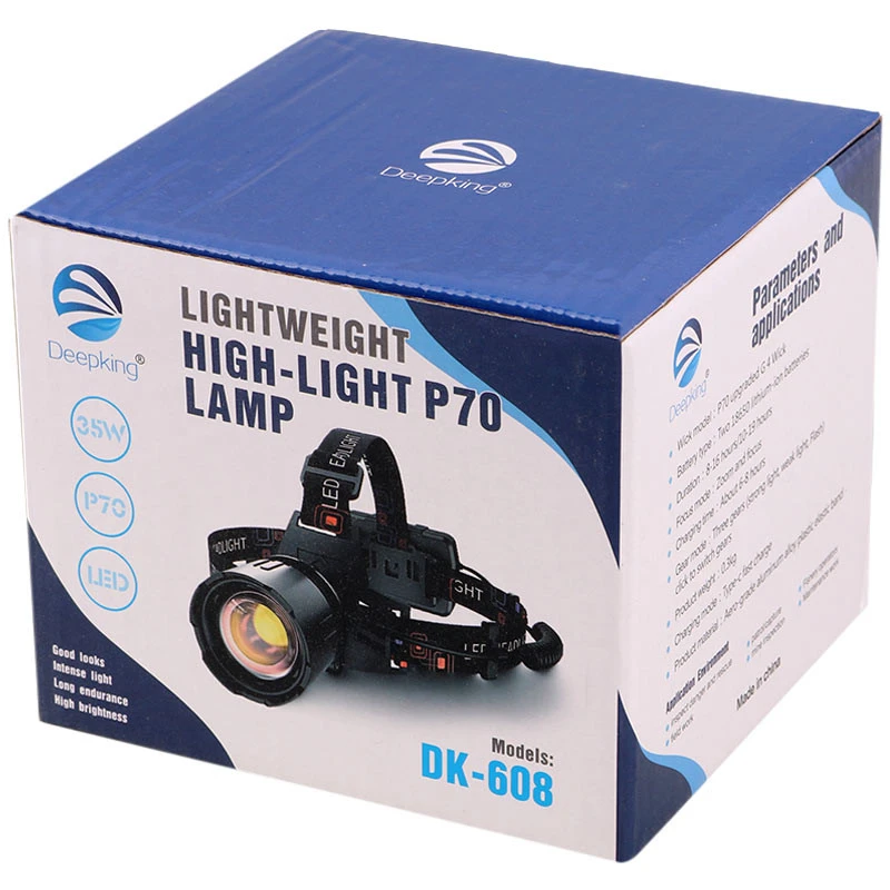 چراغ قوه پیشانی هدلایت شارژی Deepking DK-608