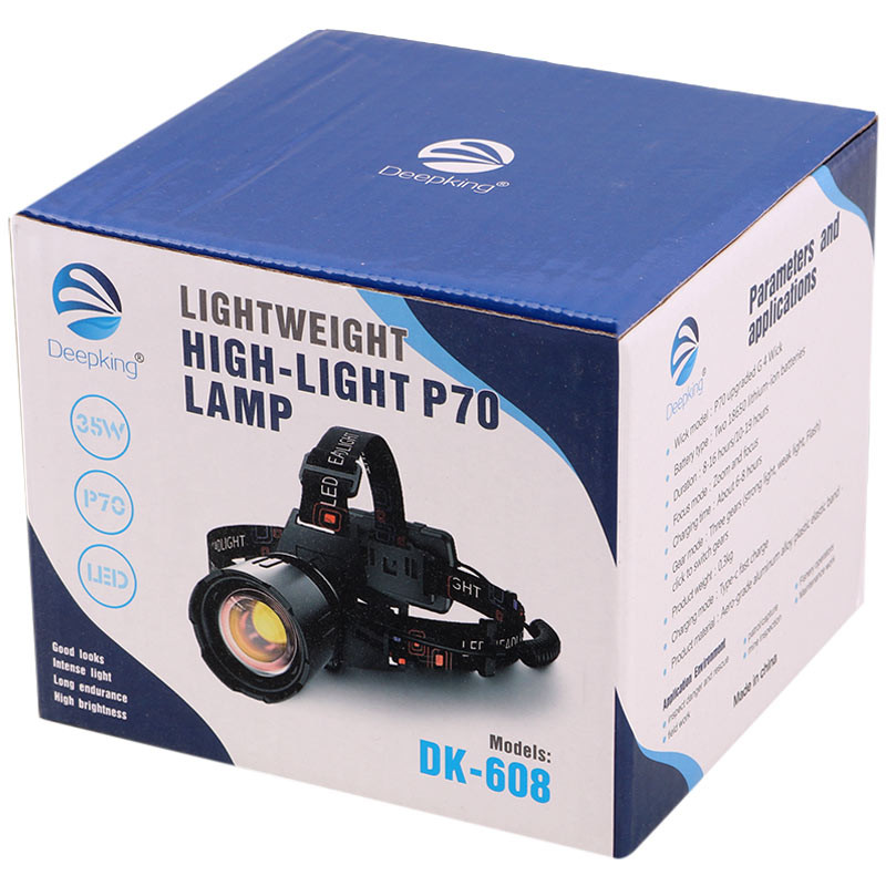 چراغ قوه پیشانی هدلایت شارژی Deepking DK-608