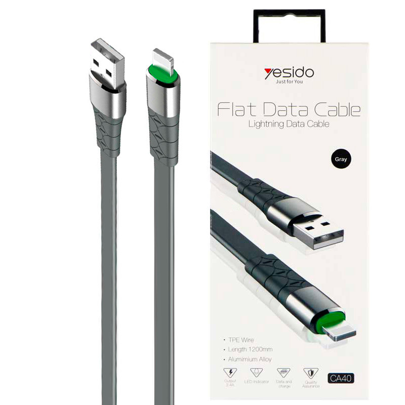 کابل آیفونی Yesido CA40 2.4A 1.2m